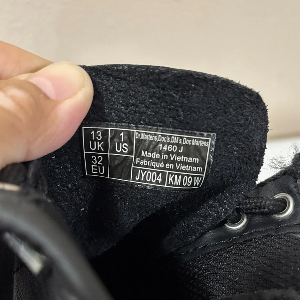 Dr. Martens Black Kids Boots